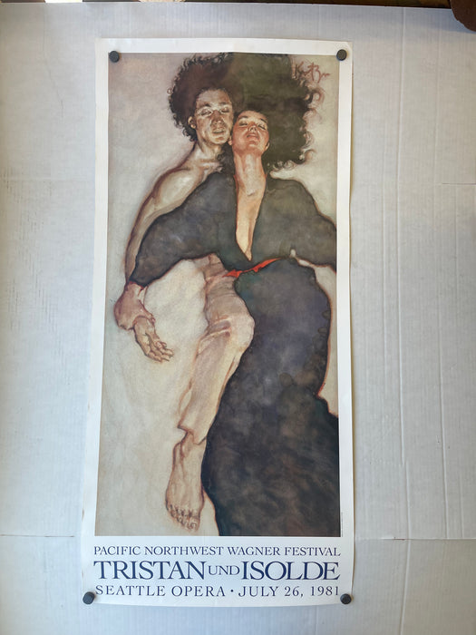 1981 Tristan und Isolde Opera Poster by David Kreitzer - Pacific Northwest Wagner Festival, Seattle Opera.