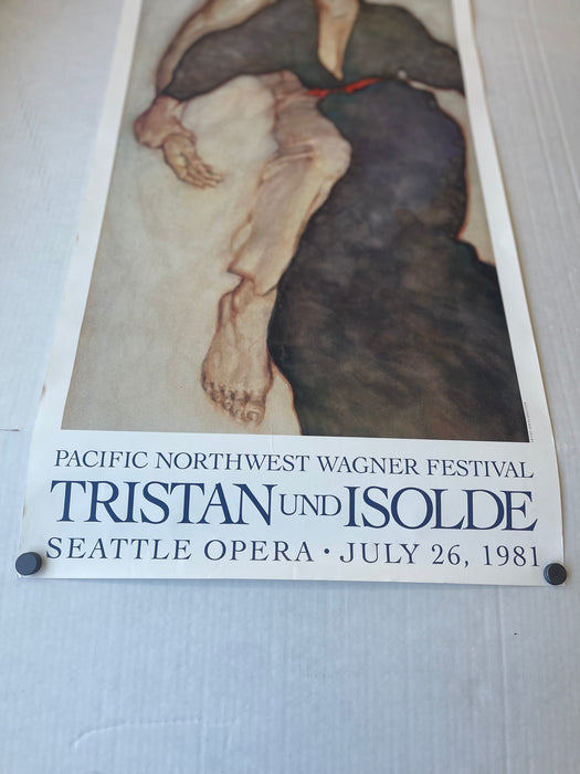 1981 Tristan und Isolde Opera Poster by David Kreitzer - Pacific Northwest Wagner Festival, Seattle Opera.