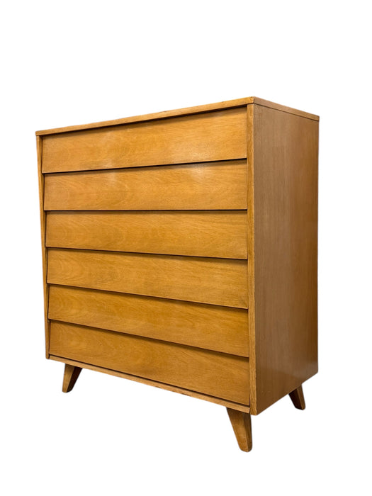 Vintage Mid Century Modern 6-Drawer Dresser Dovetailed Drawers by Kent Coffey