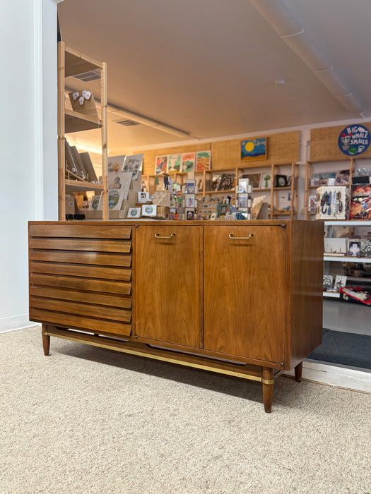 Mid-Century Modern Possibly Walnut Credenza by American of Martinsville, 1960s Style