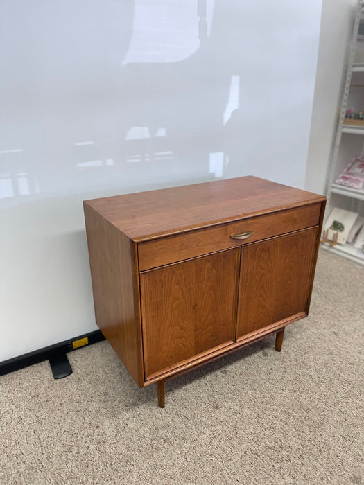 Vintage Mid-Century Modern Record Cabinet or Compact Credenza by Drexel Parallel, 1960s USA