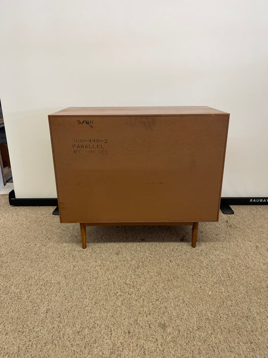 Vintage Mid-Century Modern Record Cabinet or Compact Credenza by Drexel Parallel, 1960s USA