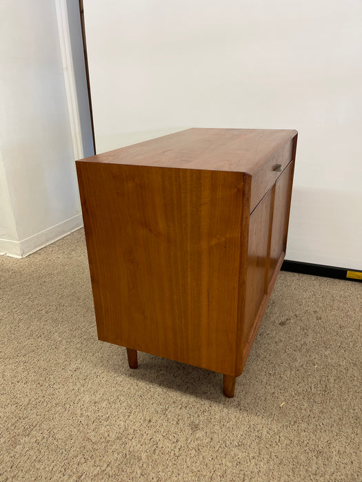 Vintage Mid-Century Modern Record Cabinet or Compact Credenza by Drexel Parallel, 1960s USA