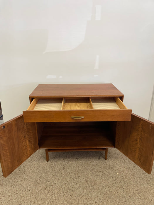 Vintage Mid-Century Modern Record Cabinet or Compact Credenza by Drexel Parallel, 1960s USA