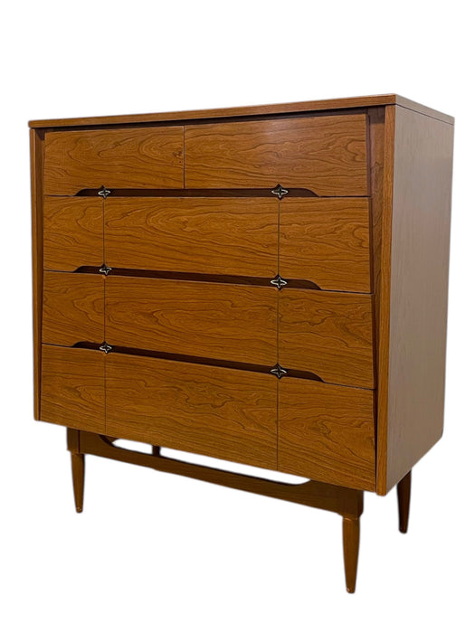 Mid-Century Modern Tallboy Dresser by Kroehler Custom Crafter, 1960s