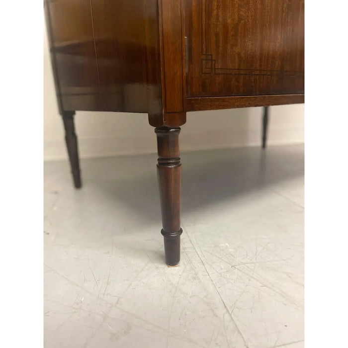 Antique Edwardian Cabinet Buffet With Wood Inlay. Uk Import.Circa 1905