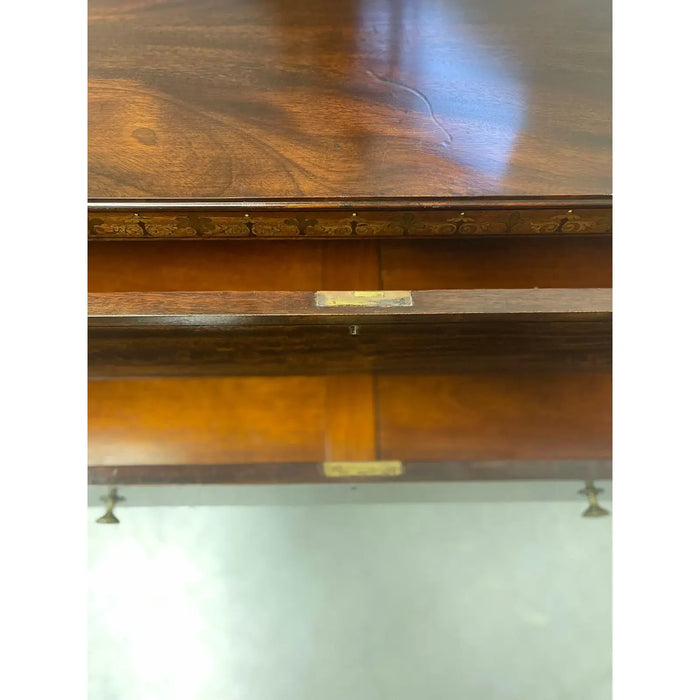 Antique Edwardian Cabinet Buffet With Wood Inlay. Uk Import.Circa 1905