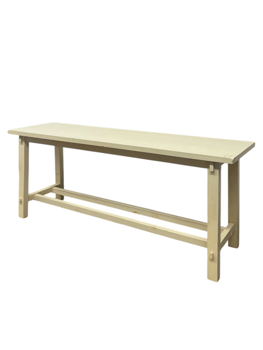 Vintage Style Farmhouse Table or Bench-Long Utility with Stretcher Base