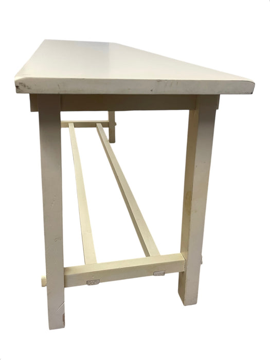 Vintage Style Farmhouse Table or Bench-Long Utility with Stretcher Base