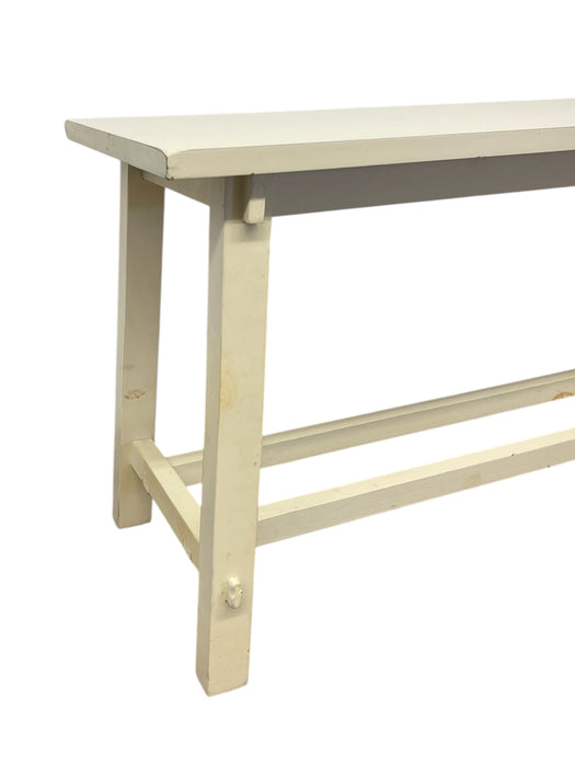 Vintage Style Farmhouse Table or Bench-Long Utility with Stretcher Base