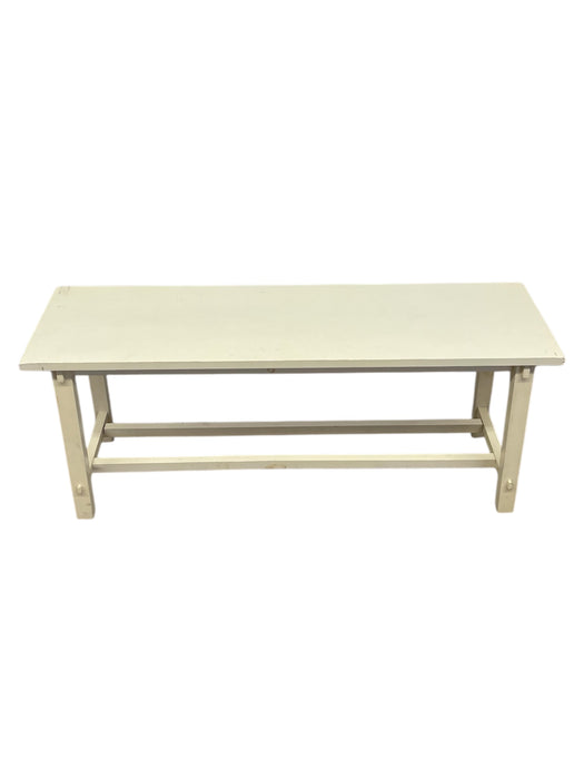 Vintage Style Farmhouse Table or Bench-Long Utility with Stretcher Base