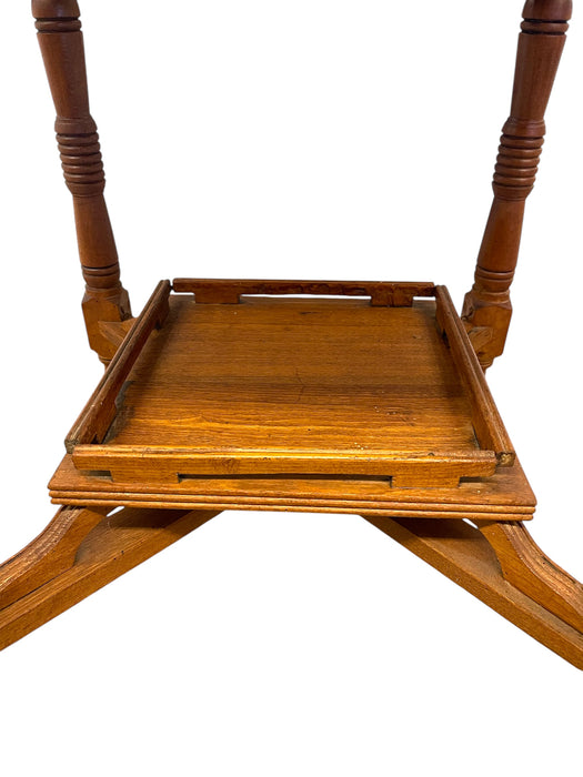 Antique Victorian Era Oak Occasion Side Table or Entryway Accent Table, Late 19th Century