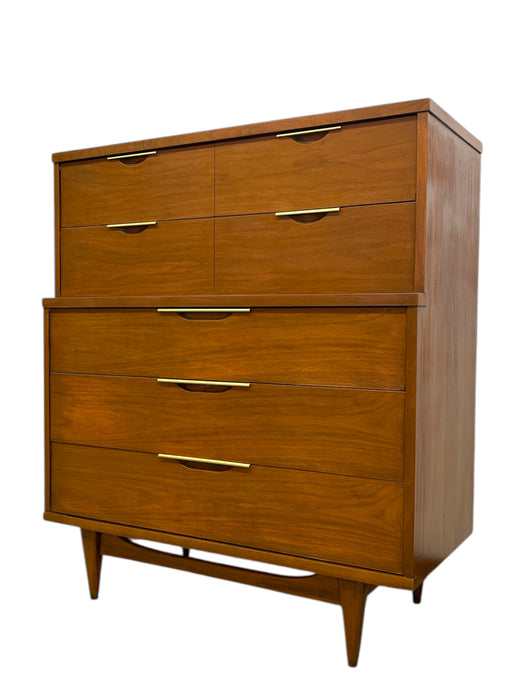 Vintage Mid Century Modern 5 Drawer Dresser - Kent Coffey Tableau Collection