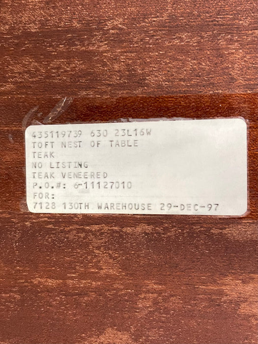 Vintage Danish Mid Century Modern Teak Nesting Tables