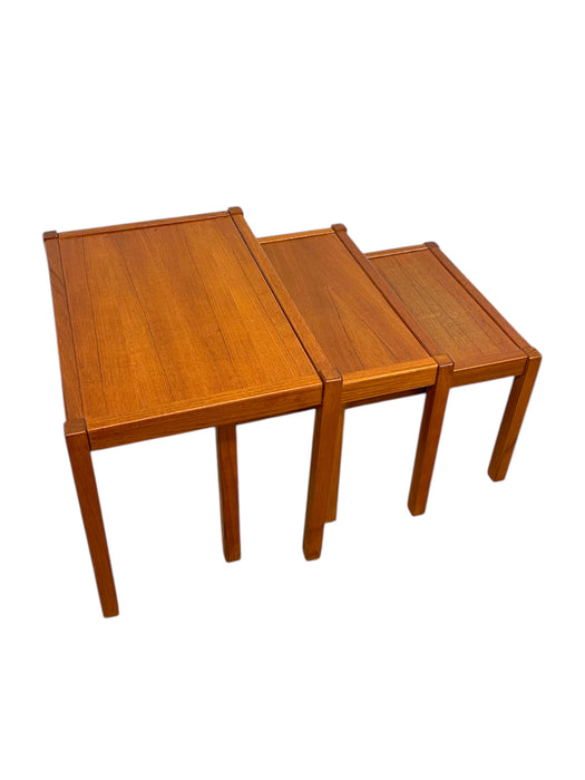 Vintage Danish Mid Century Modern Teak Nesting Tables