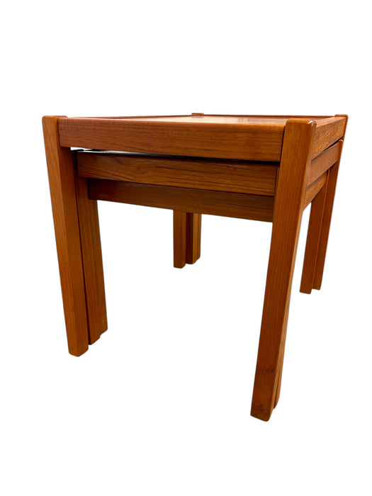 Vintage Danish Mid Century Modern Teak Nesting Tables