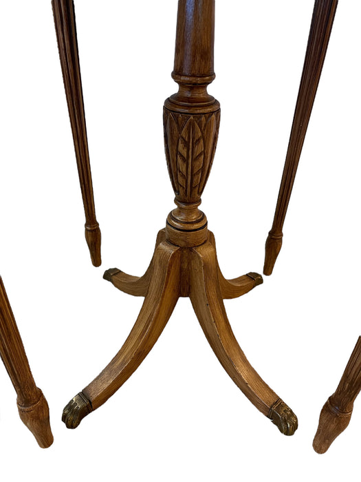 Vintage Nesting Demi Lune Federal and Neoclassical Style Side Accent Table by Imperial Grand Rapids