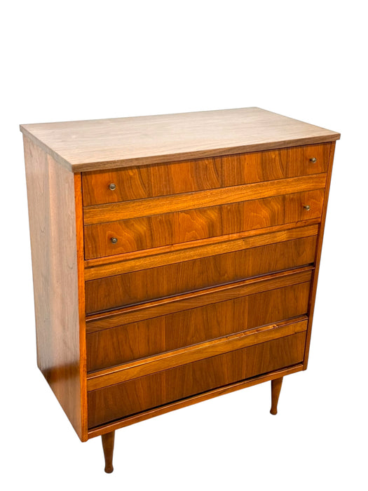Vintage Mid Century Modern 4 Drawer Dresser Dovetailed Drawers