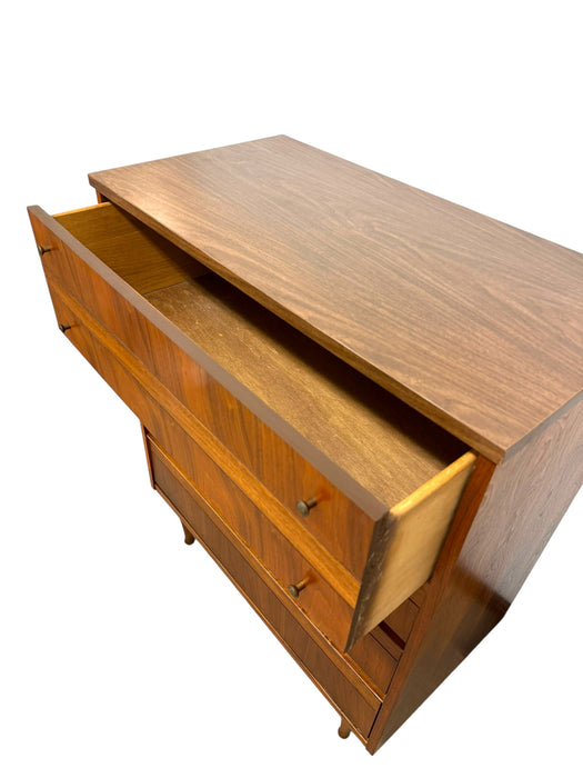 Vintage Mid Century Modern 4 Drawer Dresser Dovetailed Drawers