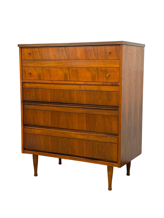 Vintage Mid Century Modern 4 Drawer Dresser Dovetailed Drawers