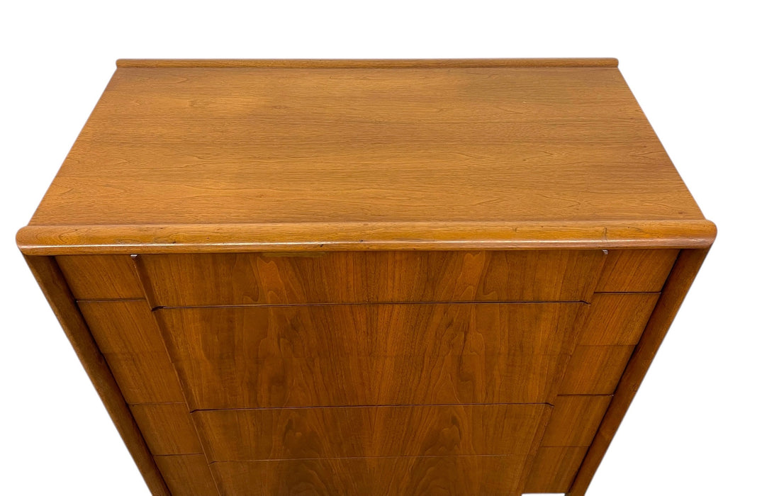 Vintage Mid Century Modern Tall Dresser by Drexel, Parallel Collection
