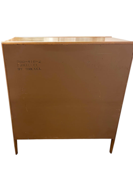 Vintage Mid Century Modern Tall Dresser by Drexel, Parallel Collection