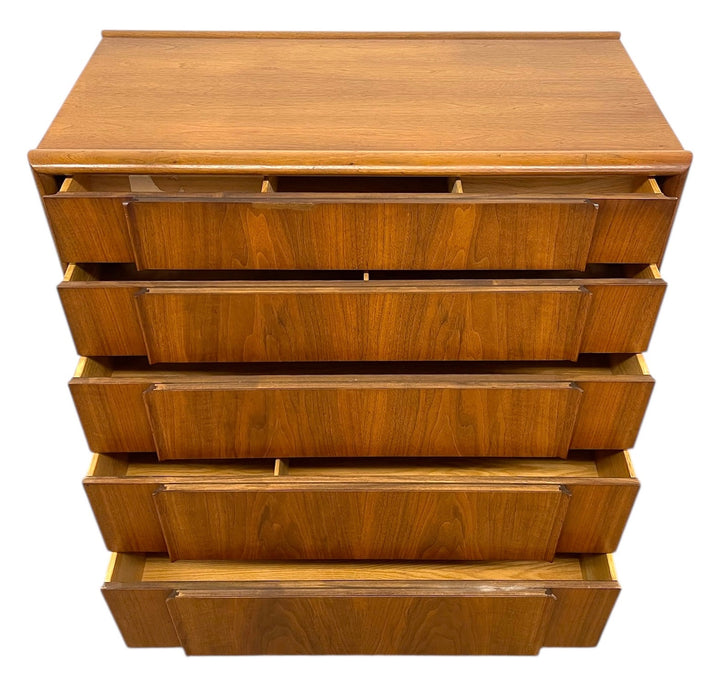Vintage Mid Century Modern Tall Dresser by Drexel, Parallel Collection