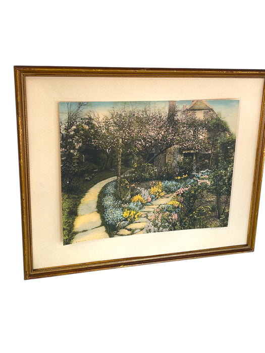 Wallace Nutting Artwork Nethercote in Original Frame, Early 20th Century