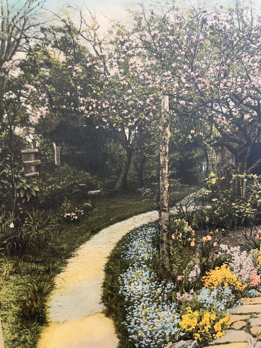 Wallace Nutting Artwork Nethercote in Original Frame, Early 20th Century