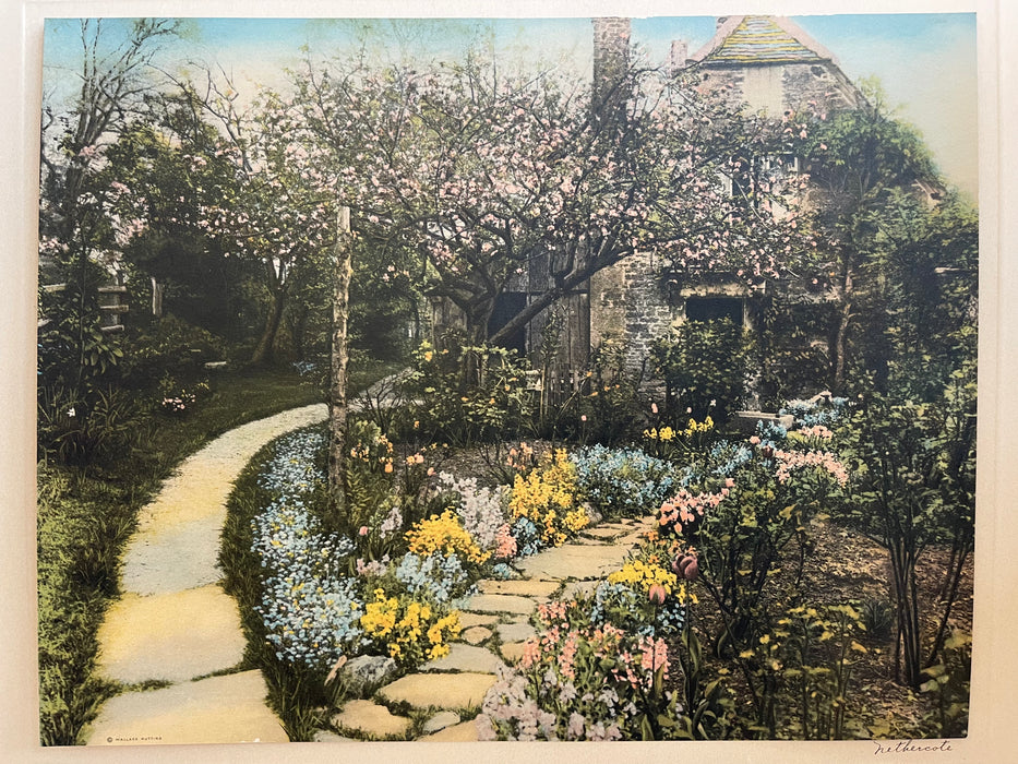 Wallace Nutting Artwork Nethercote in Original Frame, Early 20th Century