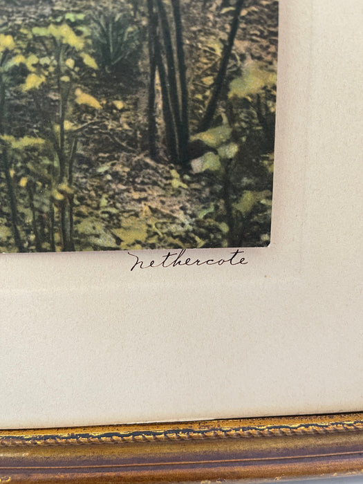 Wallace Nutting Artwork Nethercote in Original Frame, Early 20th Century