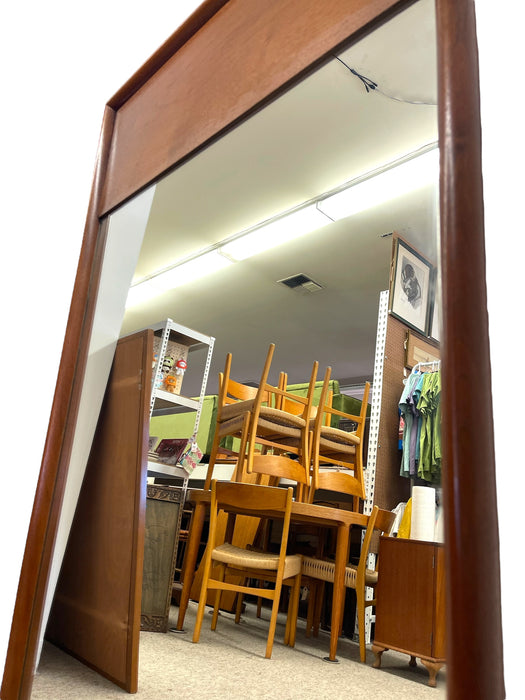 Vintage Mid-Century Modern Wall Mirror with Sculpted frame