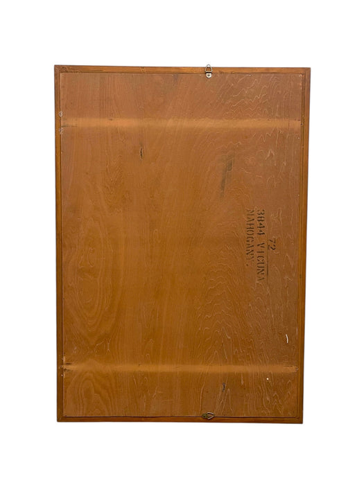 Vintage Mid-Century Modern Framed Wall Mirror -Rectangular Hanging Mirror