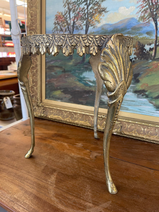 Plant Stand with Ornate Leaf and Shell Motifs