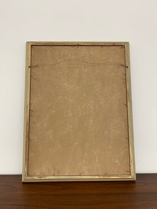 Mid-Century Nude Bathing Scene Painting Signed "Woody," 1958