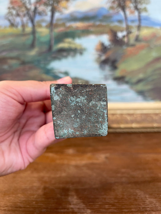 Figurine of a Standing Female Figure in Classical Style with Aged Patina