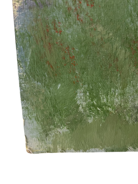 Original Landscape Painting on SoHo Artist Board - Pathway Through Meadow at Sunset,12" x 16"