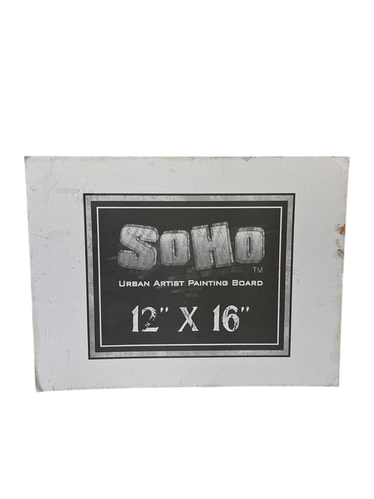 Original Landscape Painting on SoHo Artist Board - Pathway Through Meadow at Sunset,12" x 16"