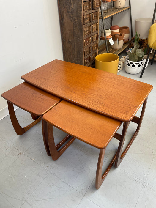 Vintage Danish Mid-Century Modern Nesting Tables - Set of 3