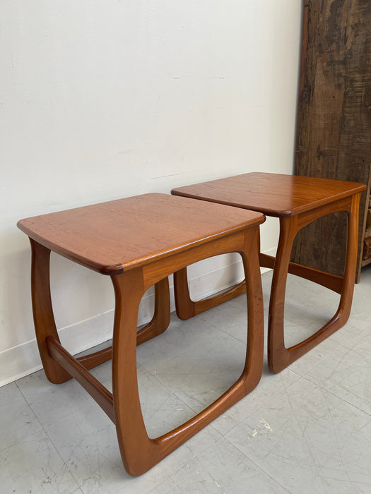 Vintage Danish Mid-Century Modern Nesting Tables - Set of 3