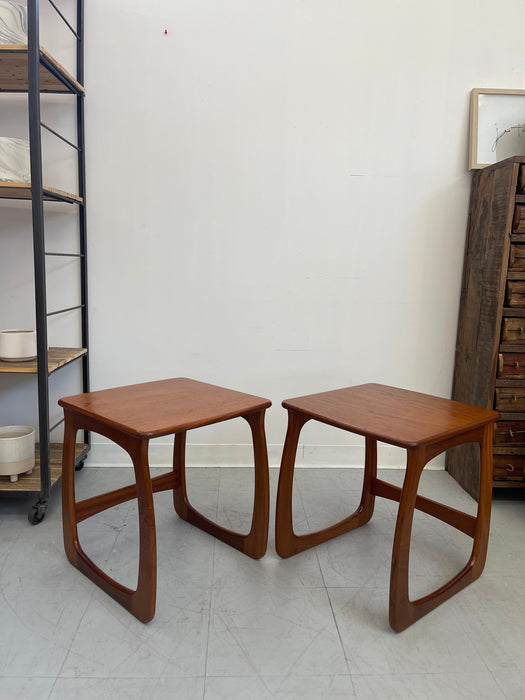 Vintage Danish Mid-Century Modern Nesting Tables - Set of 3