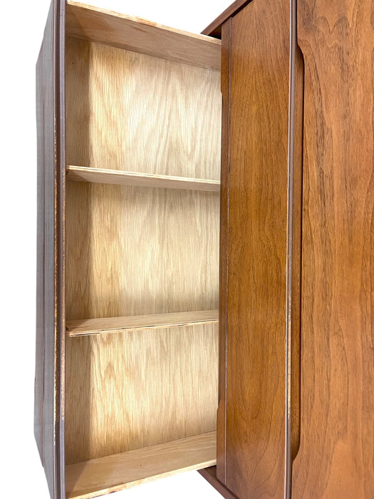 Vintage Mid Century Modern 4-Drawer Highboy Dresser by Stanley Furniture