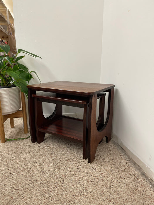Vintage Mid-Century Modern Nesting Tables, Set of Two. UK Import.