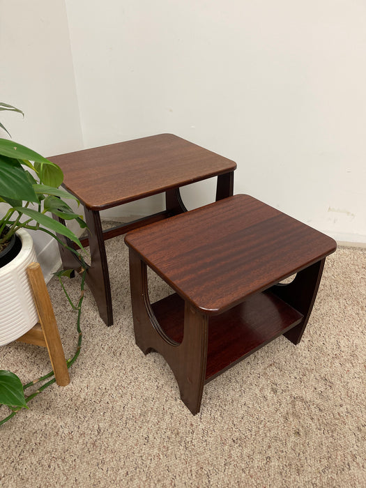Vintage Mid-Century Modern Nesting Tables, Set of Two. UK Import.
