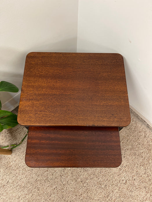Vintage Mid-Century Modern Nesting Tables, Set of Two. UK Import.