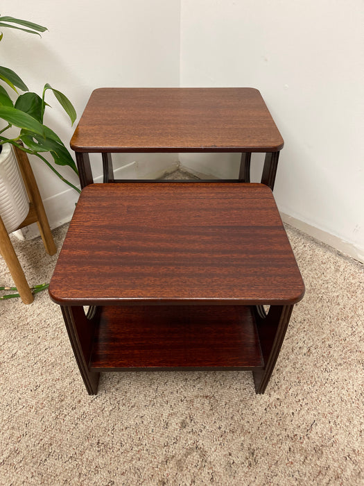 Vintage Mid-Century Modern Nesting Tables, Set of Two. UK Import.