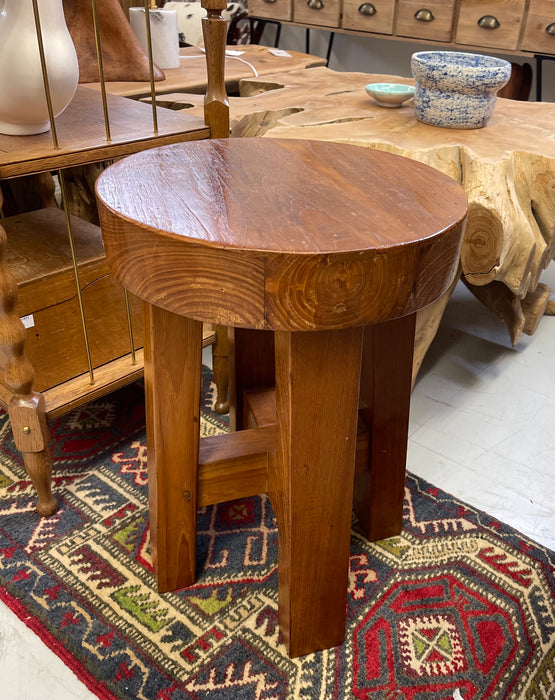 Vintage Rustic Stool by David Smith & Co, Old World Java