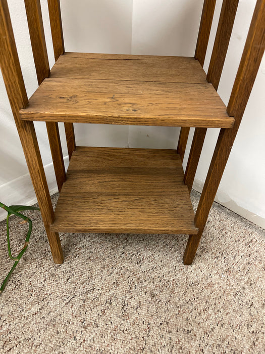 Vintage Arts and Crafts Three-Tier Shelf or Plant Stand