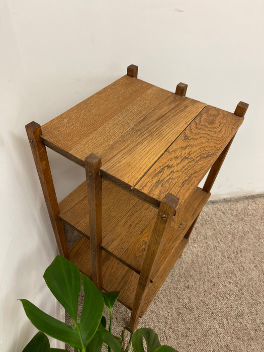 Vintage Arts and Crafts Three-Tier Shelf or Plant Stand