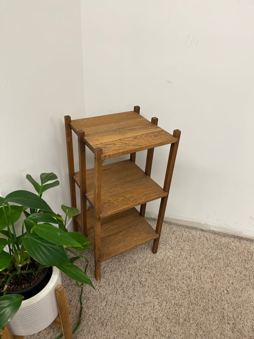 Vintage Arts and Crafts Three-Tier Shelf or Plant Stand